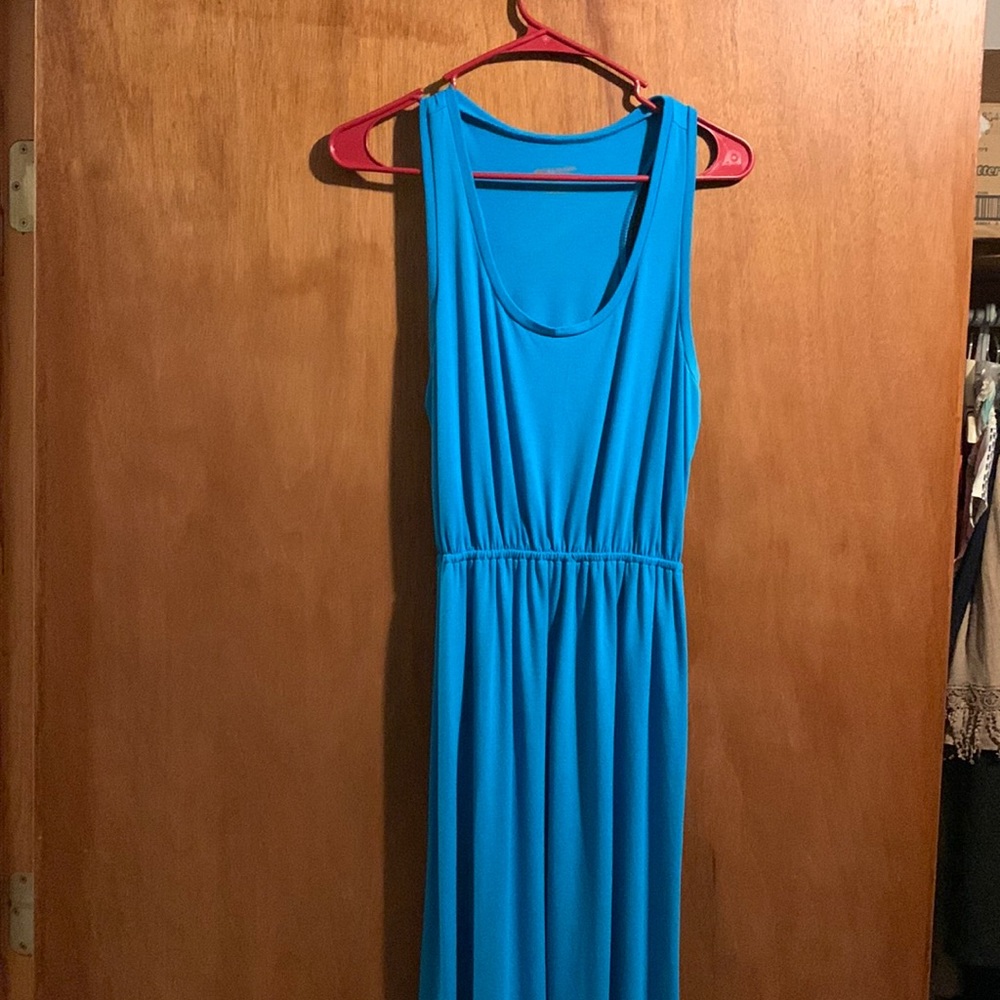 Turquoise maxi dress